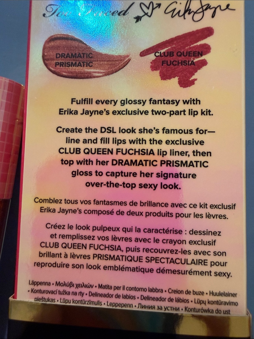 Too Faced Pink & Gold D$L Lip Kit - Picture 4 of 6